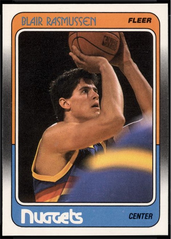 1988-89 Fleer #36 Blair Rasmussen, Denver Nuggets