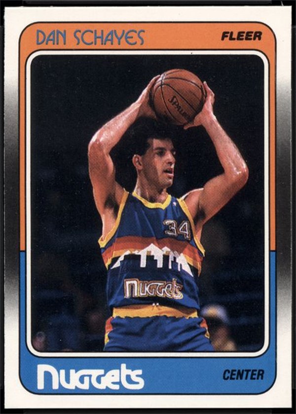 1988-89 Fleer #37 Danny Schayes, Denver Nuggets
