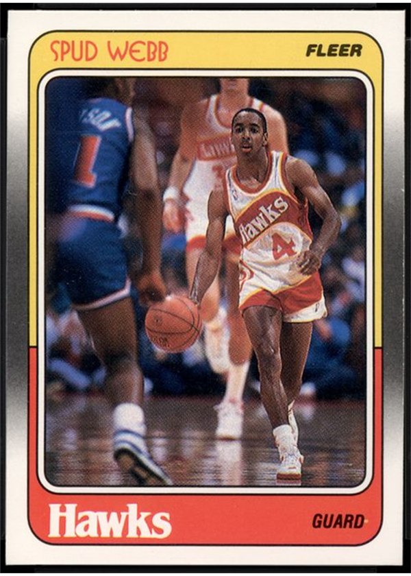 1988-89 Fleer #4 Spud Webb, Atlanta Hawks