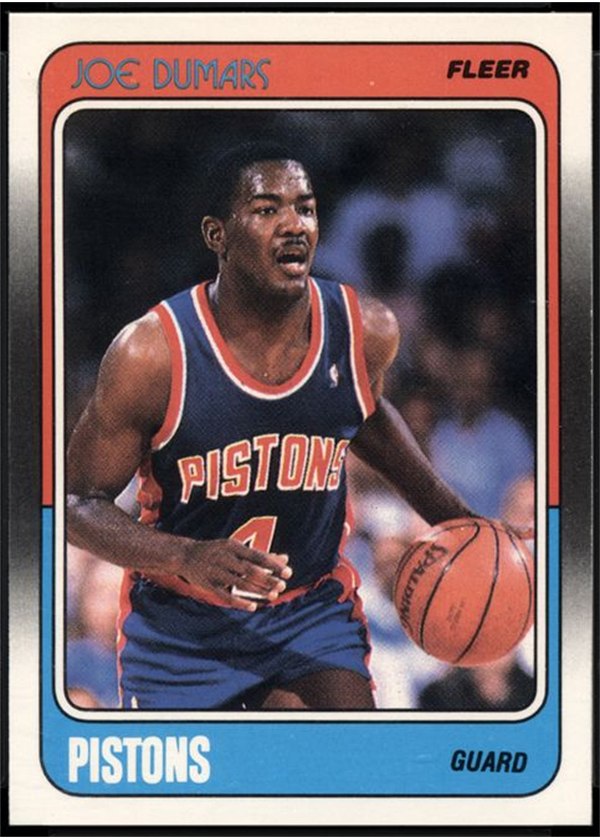 1988-89 Fleer #40 Joe Dumars, Detroit Pistons