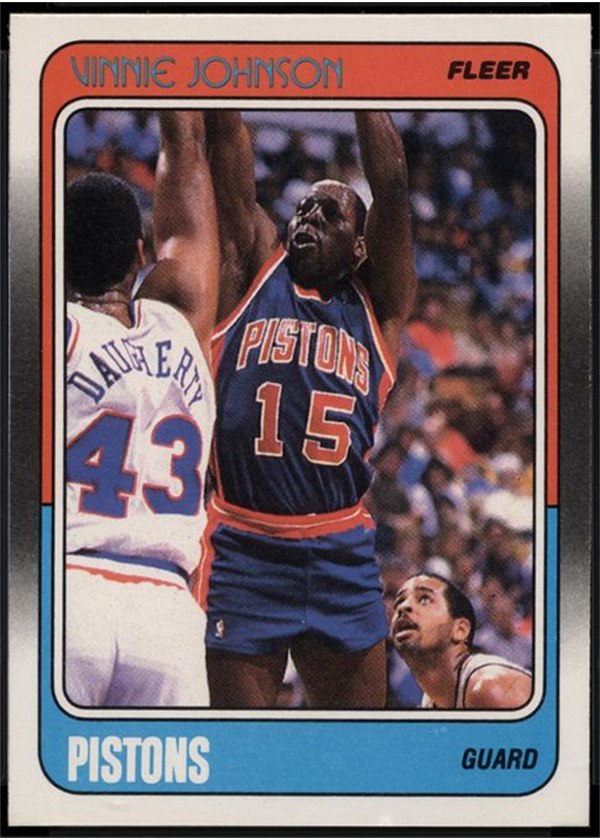 1988-89 Fleer #41 Vinnie Johnson, Detroit Pistons