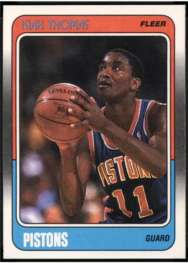 1988-89 Fleer #45 Isiah Thomas, Detroit Pistons