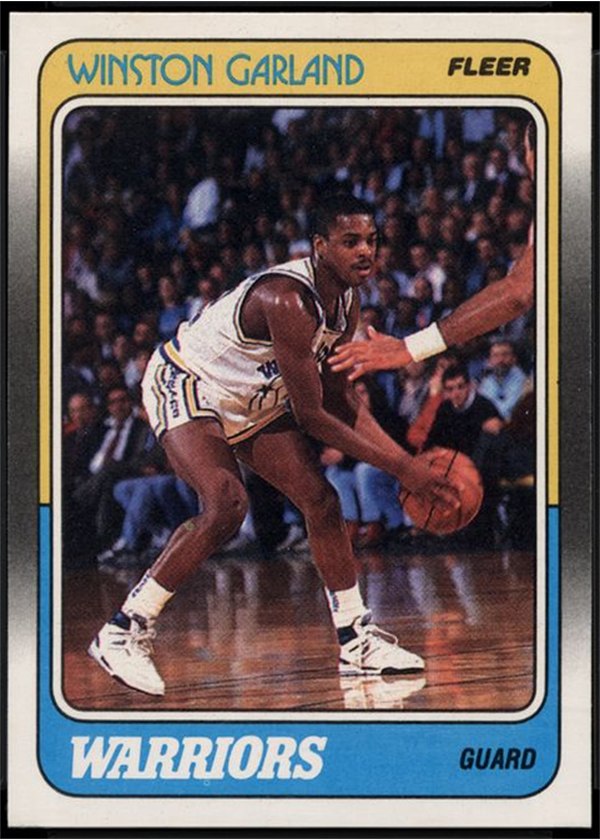 1988-89 Fleer #46 Winston Garland, Golden State Warriors