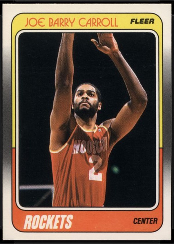 1988-89 Fleer #50 Joe Barry Carroll, Houston Rockets