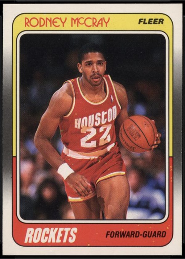 1988-89 Fleer #52 Rodney McCray, Houston Rockets