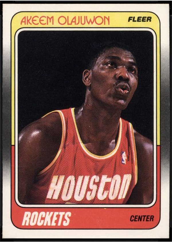 1988-89 Fleer #53 Akeem Olajuwon, Houston Rockets