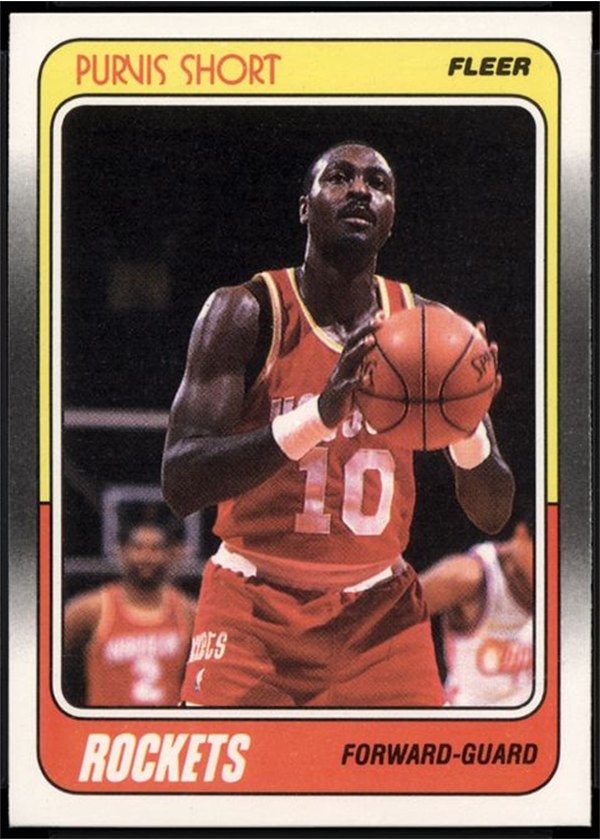 1988-89 Fleer #54 Purvis Short, Houston Rockets