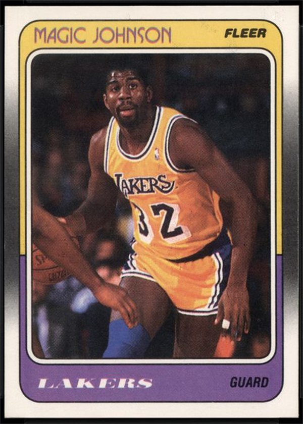 1988-89 Fleer #67 Magic Johnson, Los Angeles Lakers