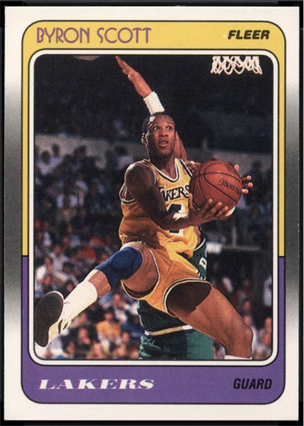 1988-89 Fleer #68 Byron Scott, Los Angeles Lakers