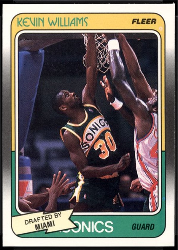 1988-89 Fleer #72 Kevin Williams, Miami Heat