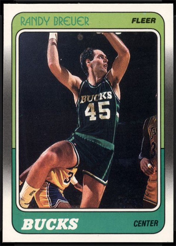 1988-89 Fleer #73 Randy Breuer, Milwaukee Bucks