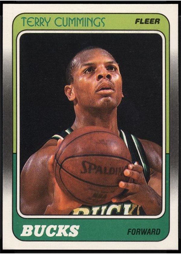 1988-89 Fleer #74 Terry Cummings, Milwaukee Bucks