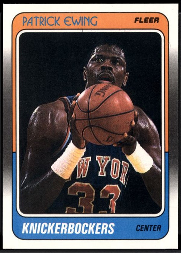 1988-89 Fleer #80 Patrick Ewing, New York Knicks