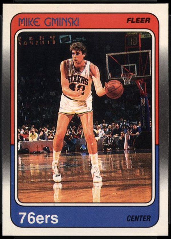 1988-89 Fleer #87 Mike Gminski, Philadelphia 76ers