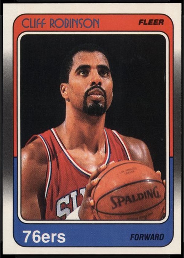 1988-89 Fleer #88 Cliff Robinson, Philadelphia 76ers