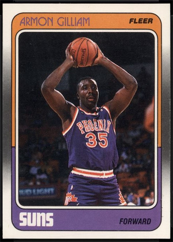 1988-89 Fleer #89 Armon Gilliam, Phoenix Suns