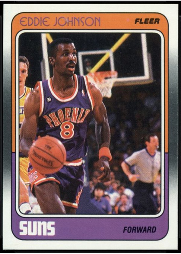 1988-89 Fleer #90 Eddie Johnson, Phoenix Suns
