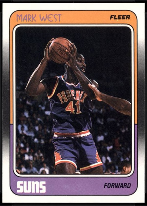 1988-89 Fleer #91 Mark West, Phoenix Suns