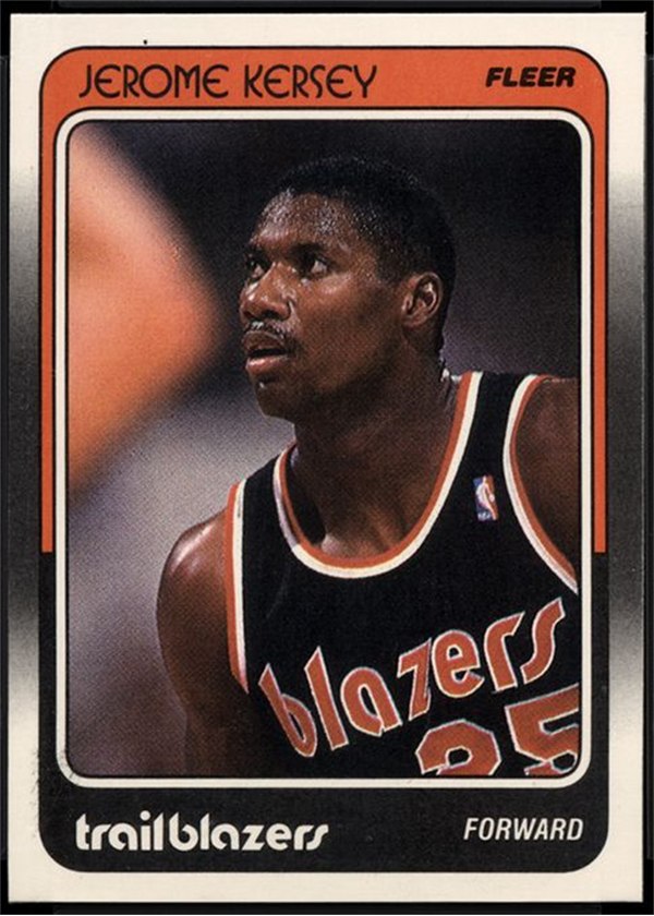1988-89 Fleer #95 Jerome Kersey, Portland Trail Blazers
