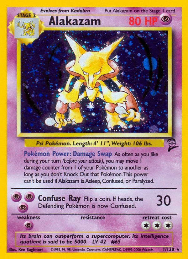 Alakazam Base Set 2 front - Unlimited