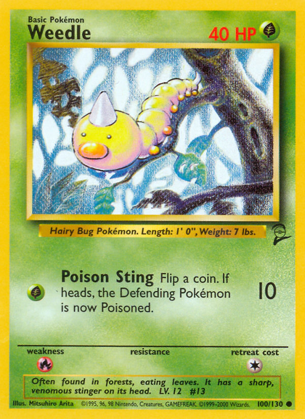Weedle Base Set 2 front - Unlimited