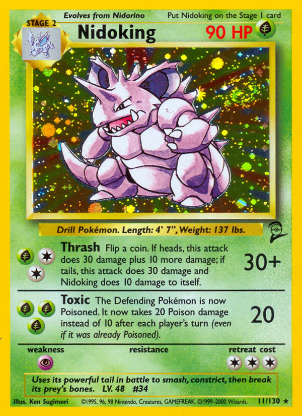 Nidoking Base Set 2 front - Unlimited