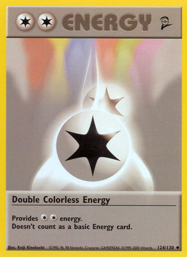 Double Colorless Energy Base Set 2 front - Unlimited