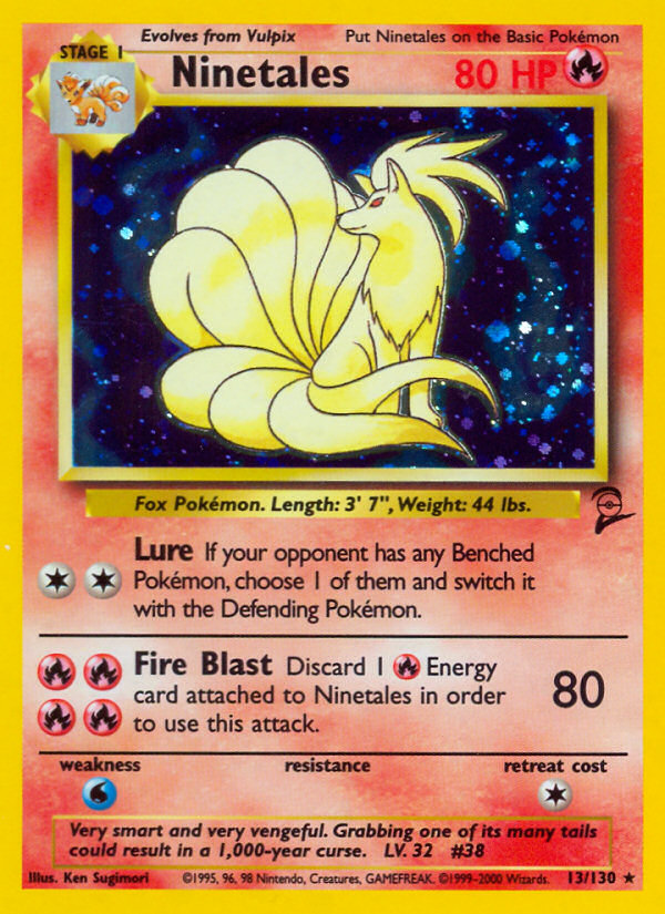 Ninetales Base Set 2 front - Unlimited