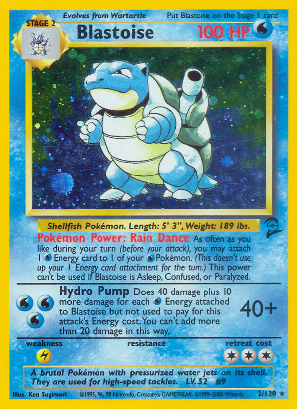 Blastoise Base Set 2 front - Unlimited