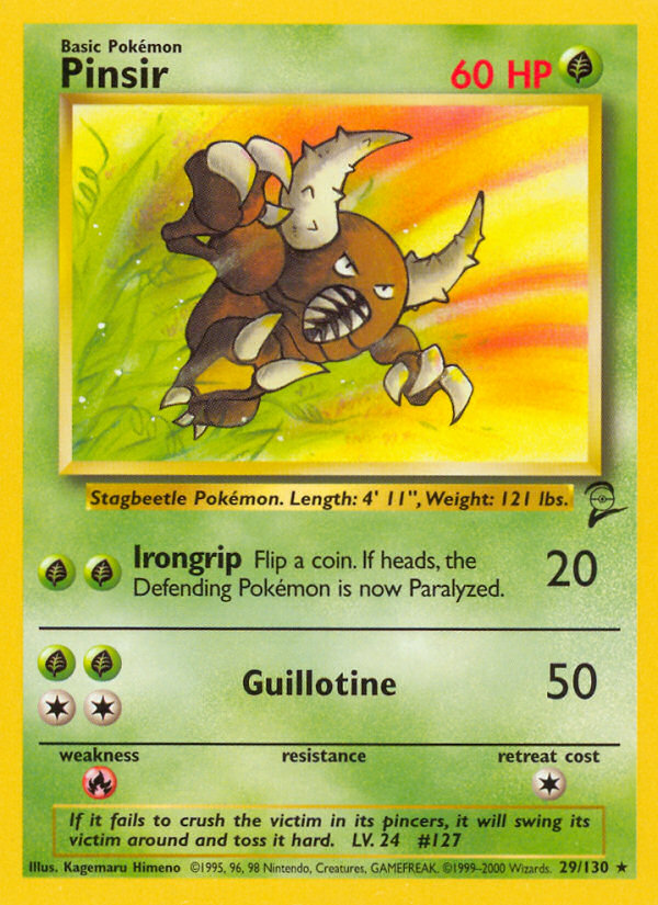 Pinsir Base Set 2 front - Unlimited