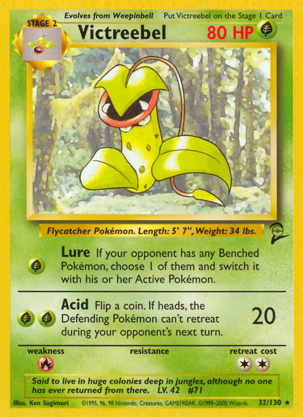 Victreebel Base Set 2 front - Unlimited
