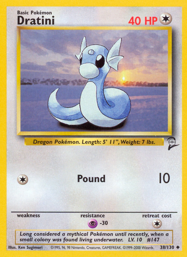 Dratini Base Set 2 front - Unlimited