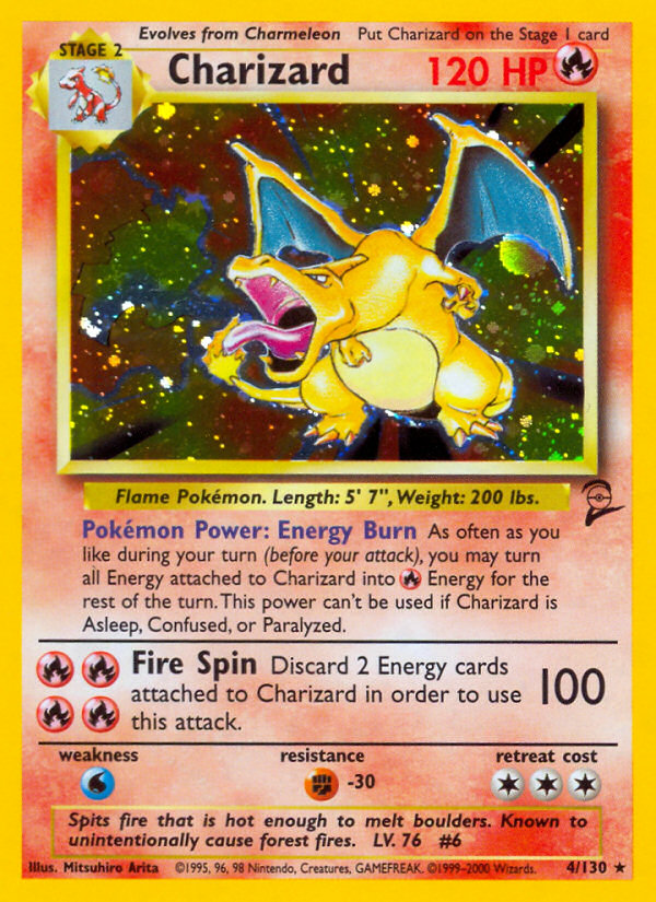 Charizard Base Set 2 front - Unlimited