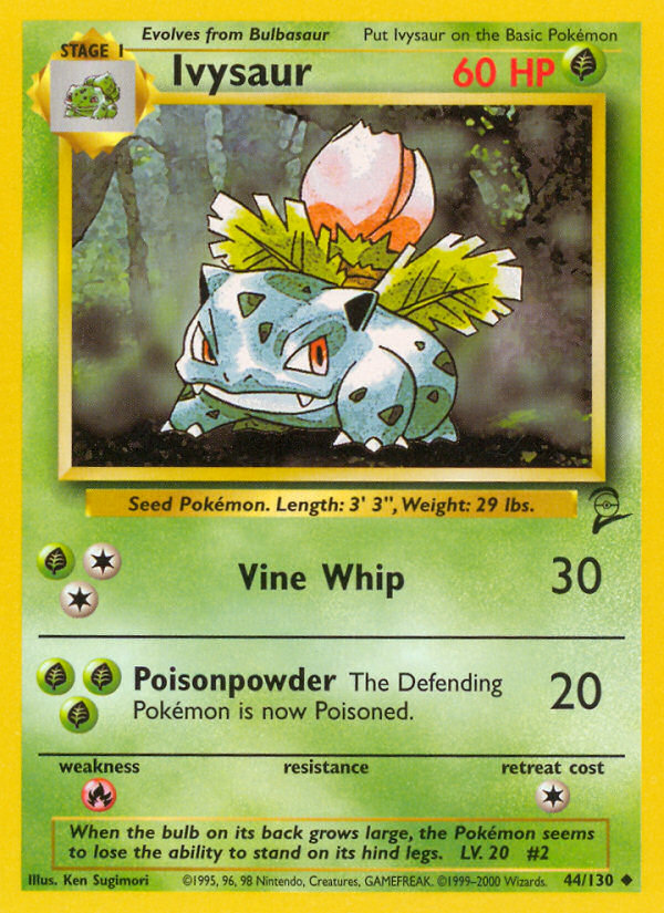 Ivysaur Base Set 2 front - Unlimited
