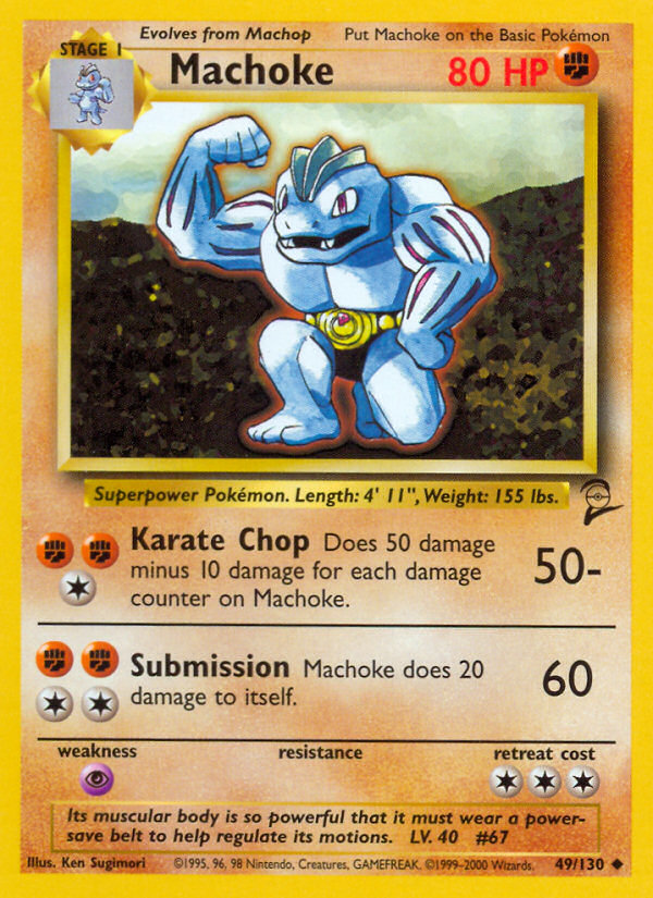 Machoke Base Set 2 front - Unlimited