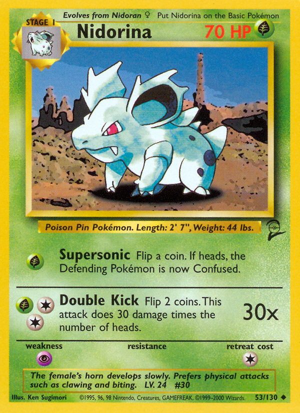 Nidorina Base Set 2 front - Unlimited