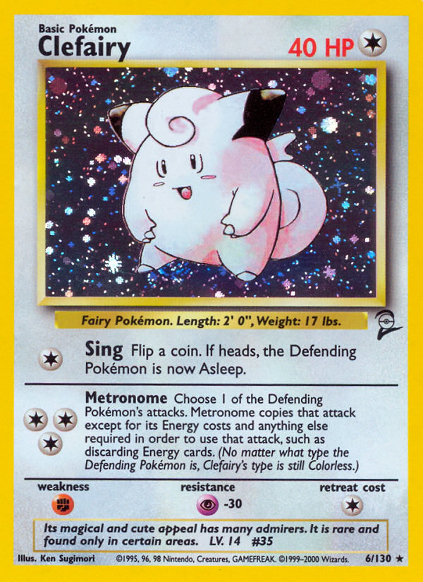 Clefairy Base Set 2 front - Unlimited