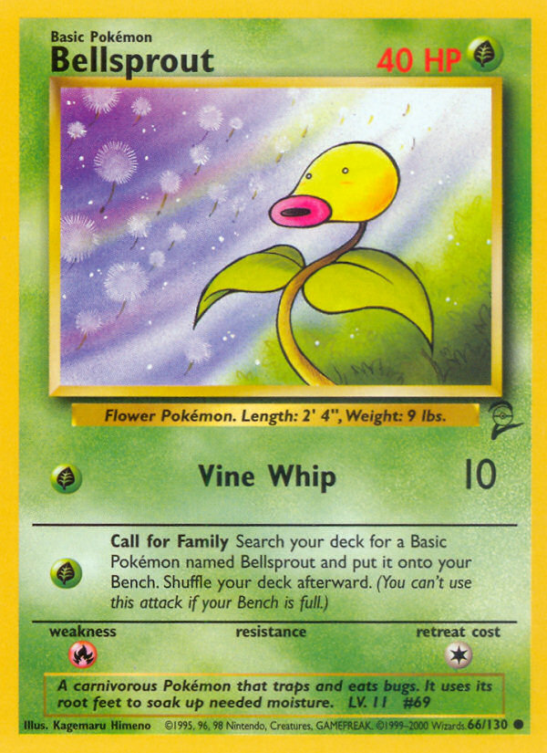 Bellsprout Base Set 2 front - Unlimited