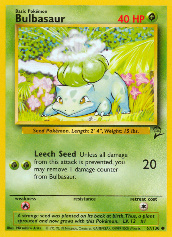 Bulbasaur Base Set 2 front - Unlimited
