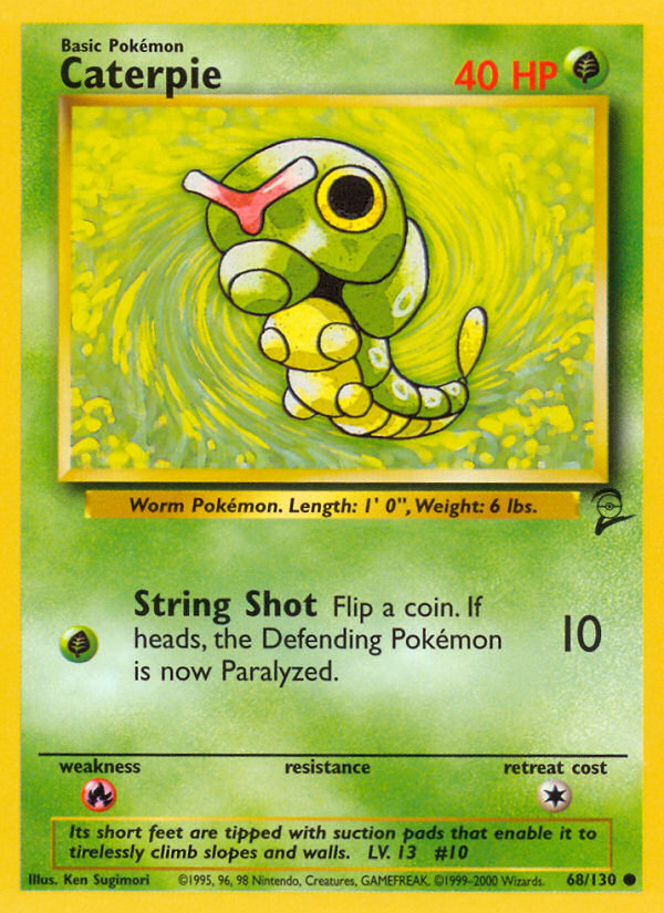 Caterpie Base Set 2 front - Unlimited