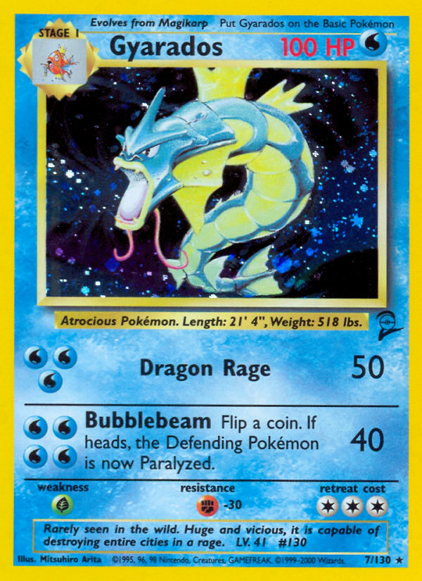 Gyarados Base Set 2 front - Unlimited