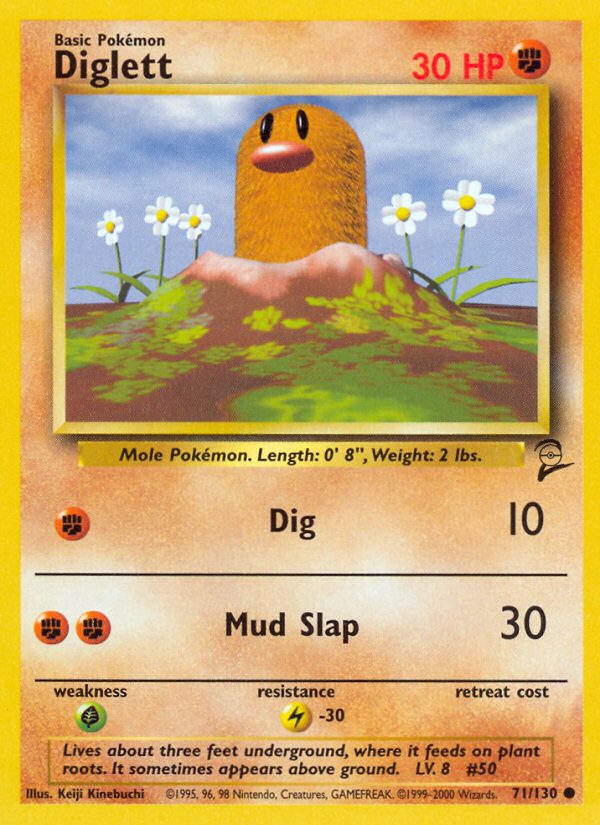 Diglett Base Set 2 front - Unlimited