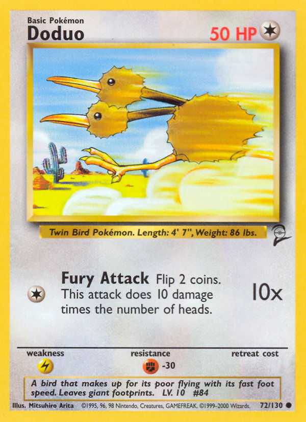 Doduo Base Set 2 front - Unlimited