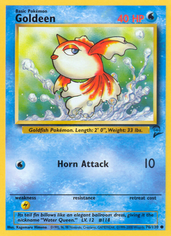 Goldeen Base Set 2 front - Unlimited