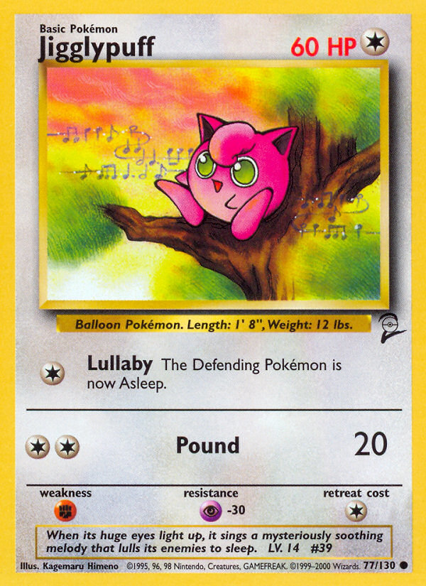 Jigglypuff Base Set 2 front - Unlimited