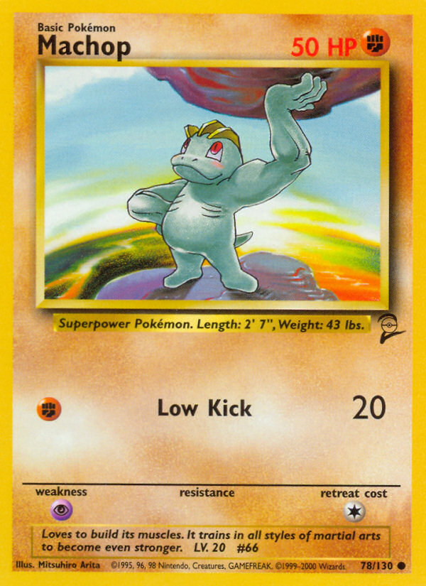Machop Base Set 2 front - Unlimited