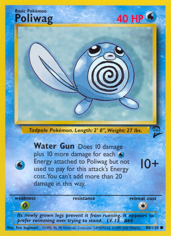 Poliwag Base Set 2 front - Unlimited