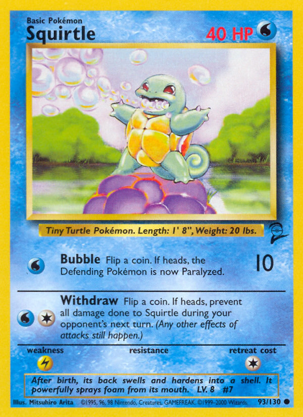 Squirtle Base Set 2 front - Unlimited