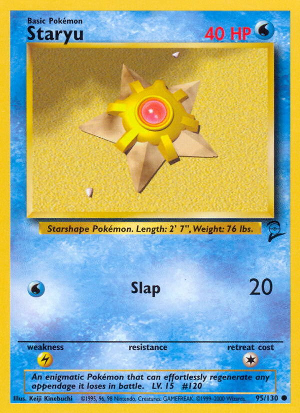 Staryu Base Set 2 front - Unlimited