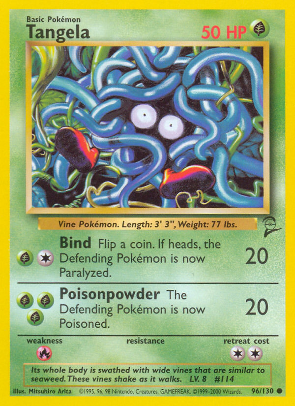 Tangela Base Set 2 front - Unlimited